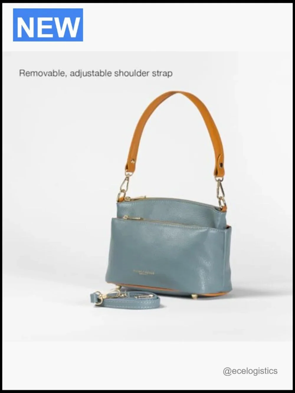 Genuine Leather Crossbody Satchel, Spacious Handcrafted Italian Bag